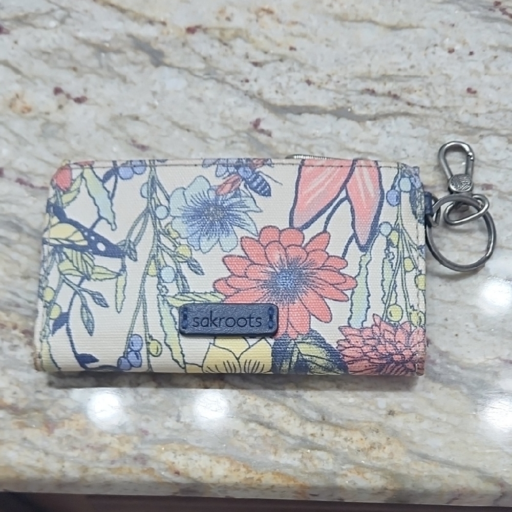 Sakroots Floral Keychain Wallet